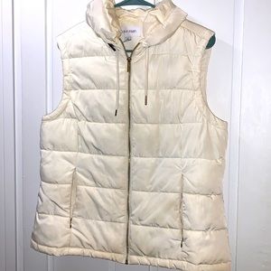 Calvin Klein cream puff vest 🤍